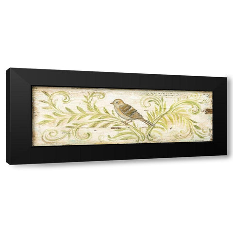 Eco Sparrow Black Modern Wood Framed Art Print by McRostie, Kate