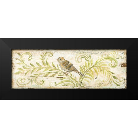 Eco Sparrow Black Modern Wood Framed Art Print by McRostie, Kate