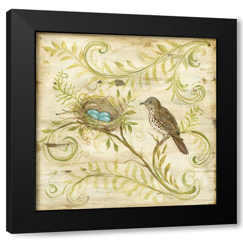 Natures Nest II Black Modern Wood Framed Art Print by McRostie, Kate