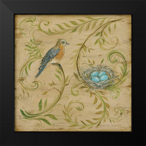 Natures Nest III Black Modern Wood Framed Art Print by McRostie, Kate