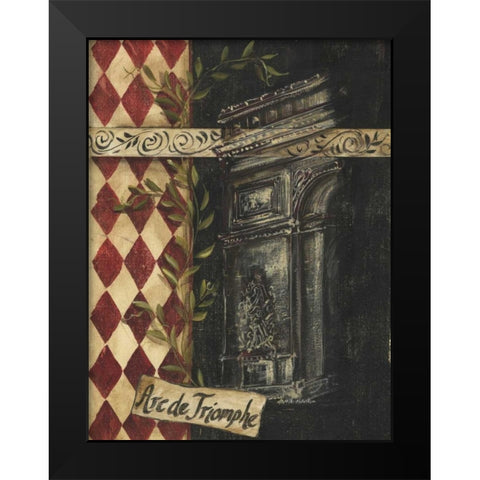 Arc de Triomphe Black Modern Wood Framed Art Print by McRostie, Kate