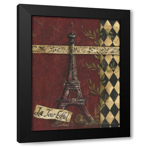 La Tour Eiffel Black Modern Wood Framed Art Print by McRostie, Kate