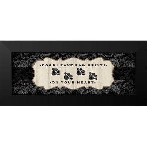 Top Dog Sign I Black Modern Wood Framed Art Print by McRostie, Kate
