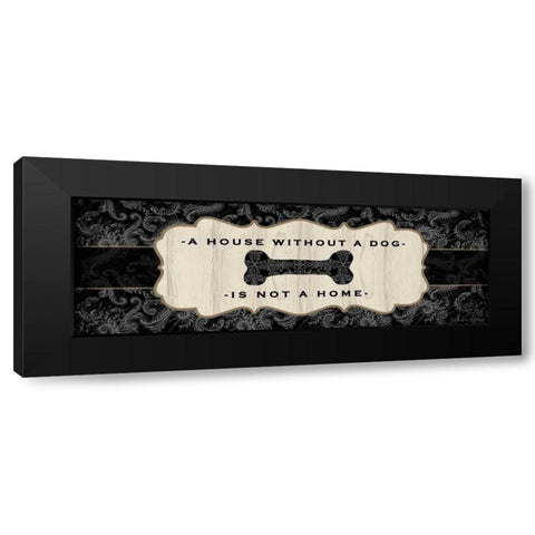 Top Dog Sign II Black Modern Wood Framed Art Print with Double Matting by McRostie, Kate