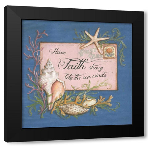 Paradise Postcards II Black Modern Wood Framed Art Print with Double Matting by McRostie, Kate