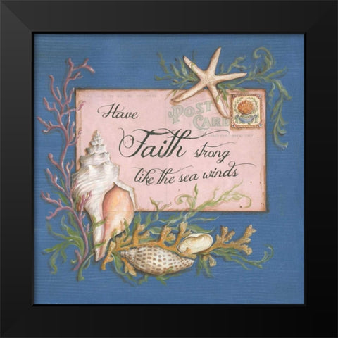 Paradise Postcards II Black Modern Wood Framed Art Print by McRostie, Kate