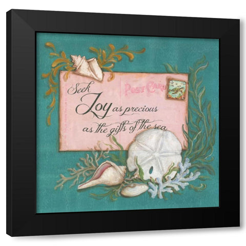 Paradise Postcards III Black Modern Wood Framed Art Print with Double Matting by McRostie, Kate