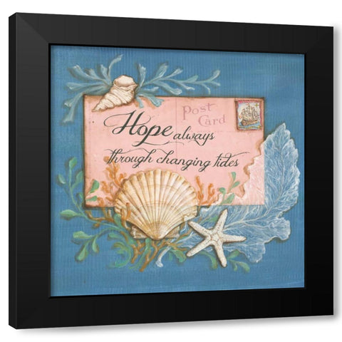 Paradise Postcards IV Black Modern Wood Framed Art Print with Double Matting by McRostie, Kate