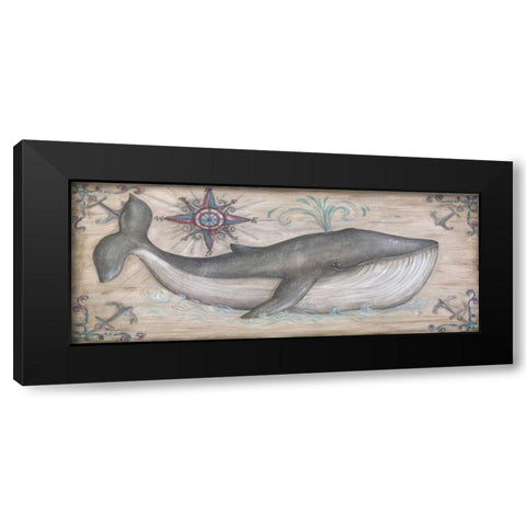 Whale Watch I Black Modern Wood Framed Art Print by McRostie, Kate