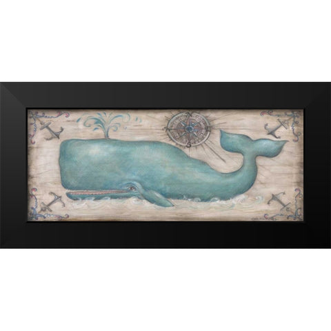 Whale Watch II Black Modern Wood Framed Art Print by McRostie, Kate