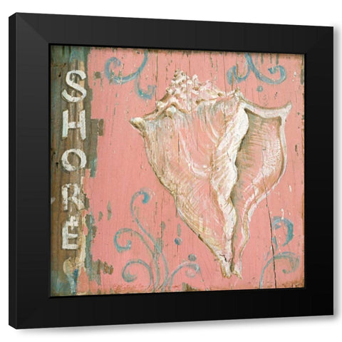 Shore Black Modern Wood Framed Art Print with Double Matting by McRostie, Kate