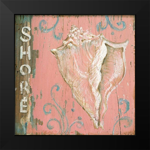 Shore Black Modern Wood Framed Art Print by McRostie, Kate