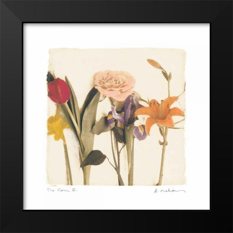 Tre Fiori IV Black Modern Wood Framed Art Print by Melious, Amy