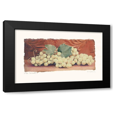 Grape Harvest II Black Modern Wood Framed Art Print with Double Matting by Melious, Amy