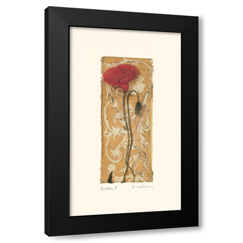 Rustica I Black Modern Wood Framed Art Print with Double Matting by Melious, Amy