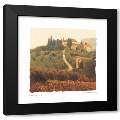 Campagna I Black Modern Wood Framed Art Print by Melious, Amy