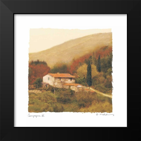 Campanga IV Black Modern Wood Framed Art Print by Melious, Amy