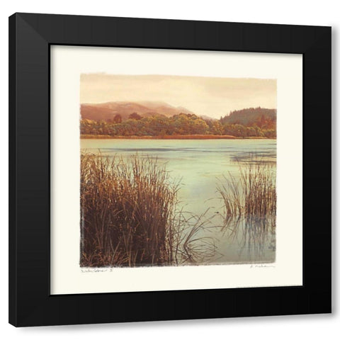 Water Colors II Black Modern Wood Framed Art Print by Melious, Amy