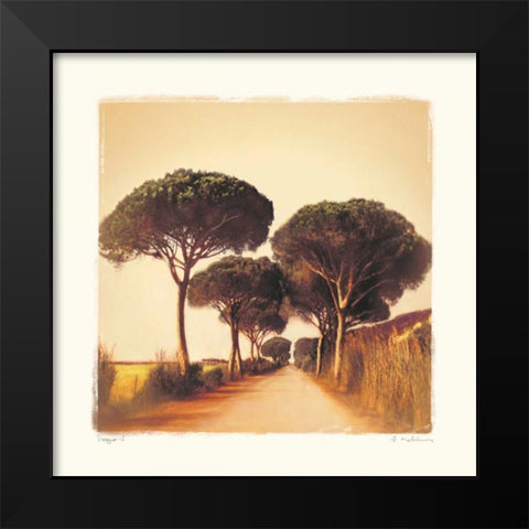 Viaggio I Black Modern Wood Framed Art Print by Melious, Amy