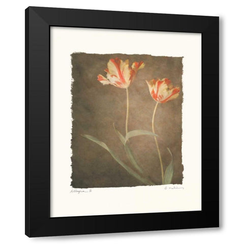 Allegria III Black Modern Wood Framed Art Print with Double Matting by Melious, Amy