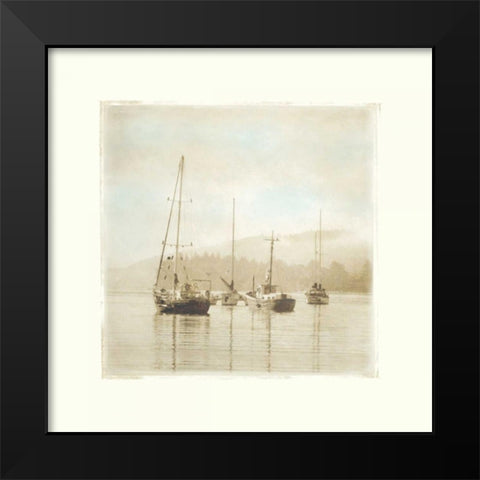 Harbor I Black Modern Wood Framed Art Print by Melious, Amy