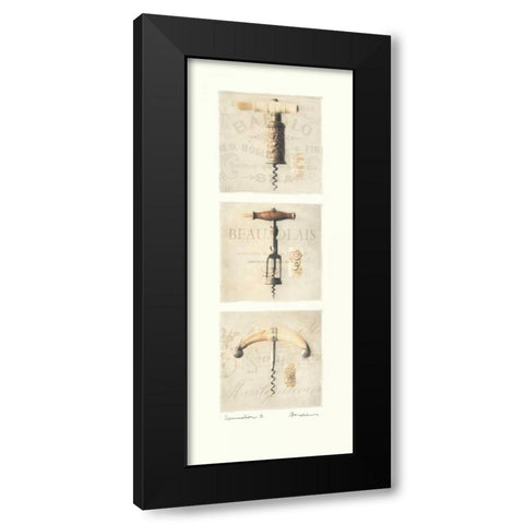 Sommelier II Black Modern Wood Framed Art Print with Double Matting by Melious, Amy