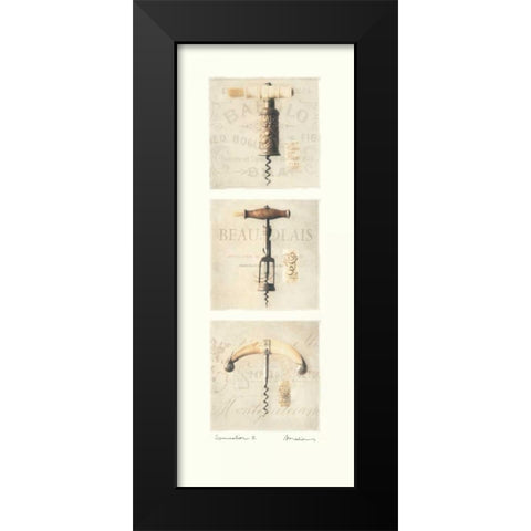 Sommelier II Black Modern Wood Framed Art Print by Melious, Amy