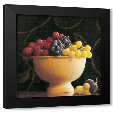 Frutta del Pranzo II Black Modern Wood Framed Art Print with Double Matting by Melious, Amy