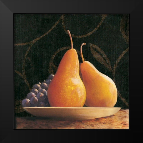 Frutta del Pranzo IV Black Modern Wood Framed Art Print by Melious, Amy