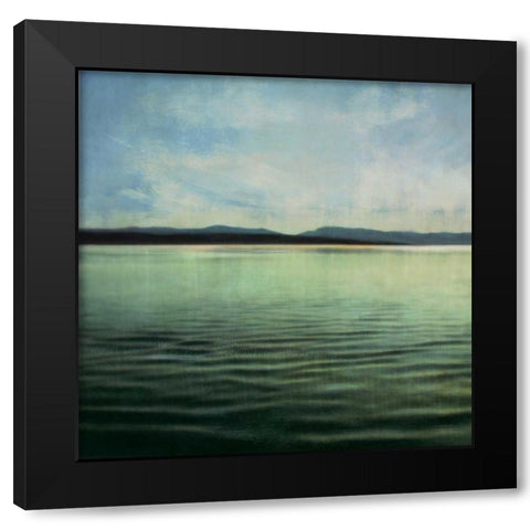 Tranquil Waters I Black Modern Wood Framed Art Print with Double Matting by Melious, Amy