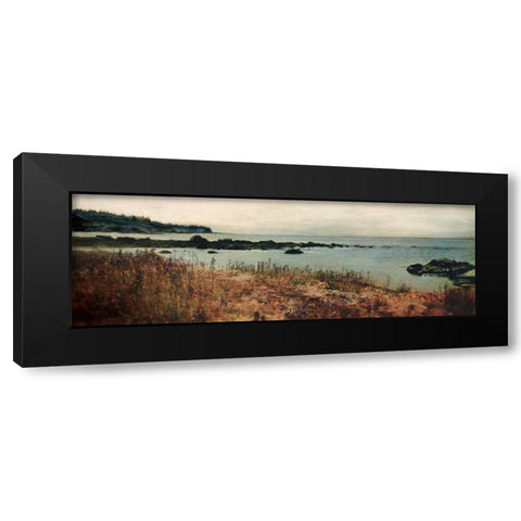 Island Shores I Black Modern Wood Framed Art Print with Double Matting by Melious, Amy