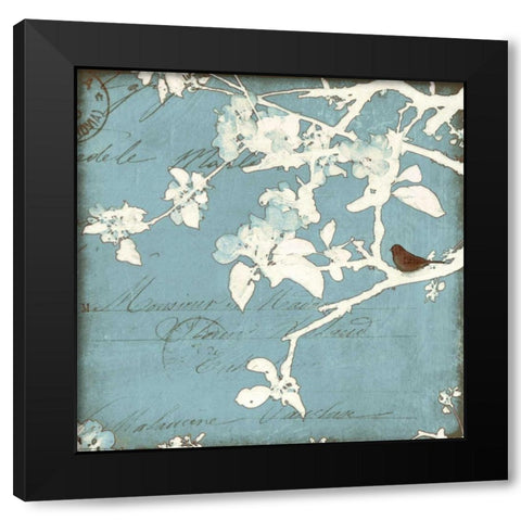 Song Birds III Black Modern Wood Framed Art Print by Melious, Amy