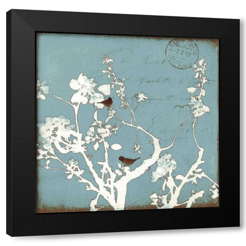 Song Birds IV Black Modern Wood Framed Art Print with Double Matting by Melious, Amy