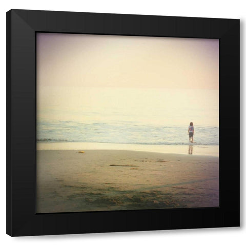 Be Here III Black Modern Wood Framed Art Print with Double Matting by Melious, Amy