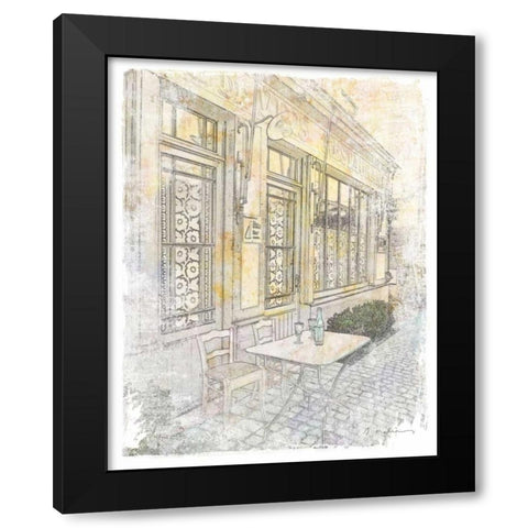 French Illustration III Black Modern Wood Framed Art Print with Double Matting by Melious, Amy