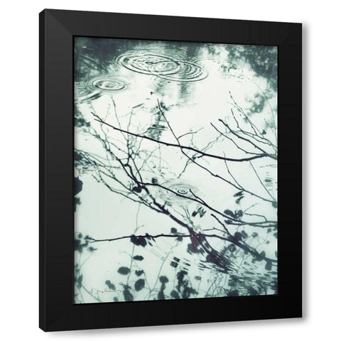 Ripples of the Rain I Black Modern Wood Framed Art Print by Melious, Amy