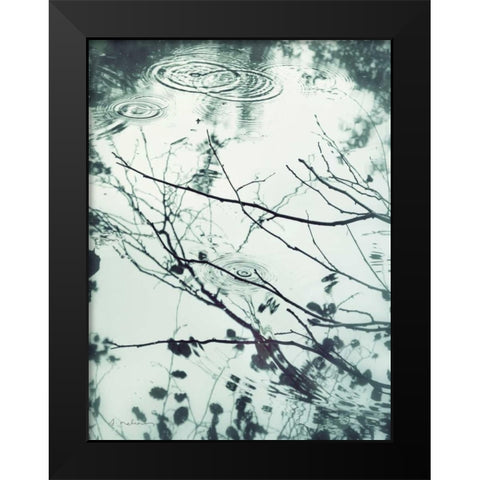 Ripples of the Rain I Black Modern Wood Framed Art Print by Melious, Amy