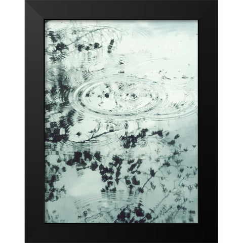 Ripples of the Rain II Black Modern Wood Framed Art Print by Melious, Amy