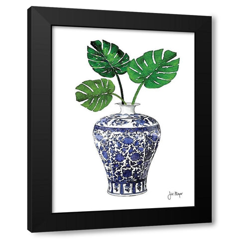 In Your Vase III Black Modern Wood Framed Art Print with Double Matting by Meyer, Jill