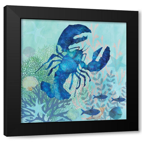 Coral Reef III Black Modern Wood Framed Art Print with Double Matting by Meyer, Jill
