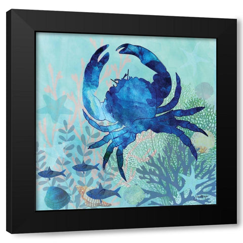 Coral Reef IV Black Modern Wood Framed Art Print by Meyer, Jill