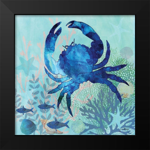 Coral Reef IV Black Modern Wood Framed Art Print by Meyer, Jill