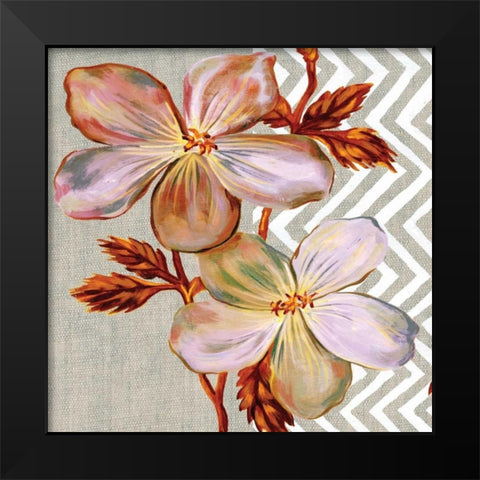Brilliant Petals I Black Modern Wood Framed Art Print by Ferry, Margaret