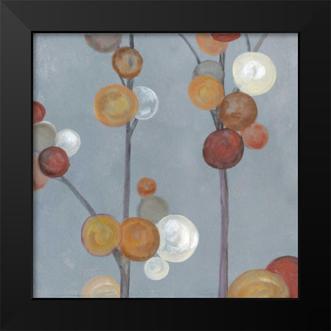 Baubles in Paprika I Black Modern Wood Framed Art Print by Ferry, Margaret