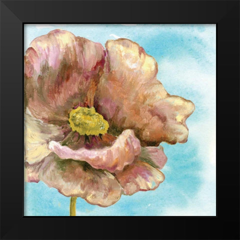 Fresh Poppies I Black Modern Wood Framed Art Print by Ferry, Margaret