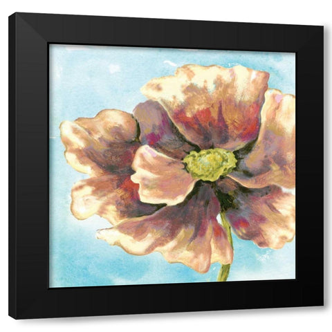 Fresh Poppies II Black Modern Wood Framed Art Print by Ferry, Margaret
