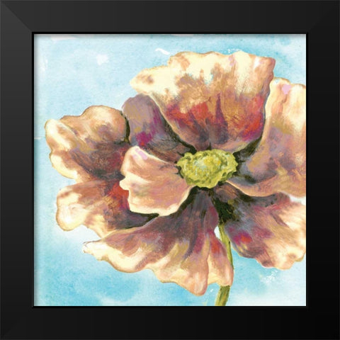 Fresh Poppies II Black Modern Wood Framed Art Print by Ferry, Margaret