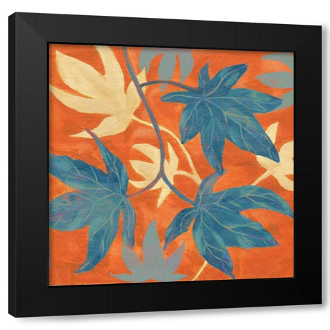 Summer Leaves II Black Modern Wood Framed Art Print by Ferry, Margaret