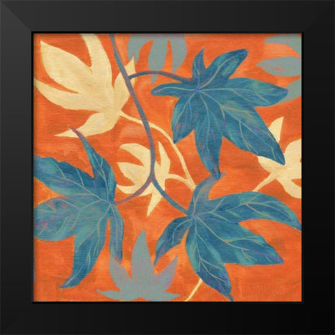 Summer Leaves II Black Modern Wood Framed Art Print by Ferry, Margaret
