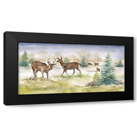 In the Meadow Black Modern Wood Framed Art Print with Double Matting by Ferry, Margaret